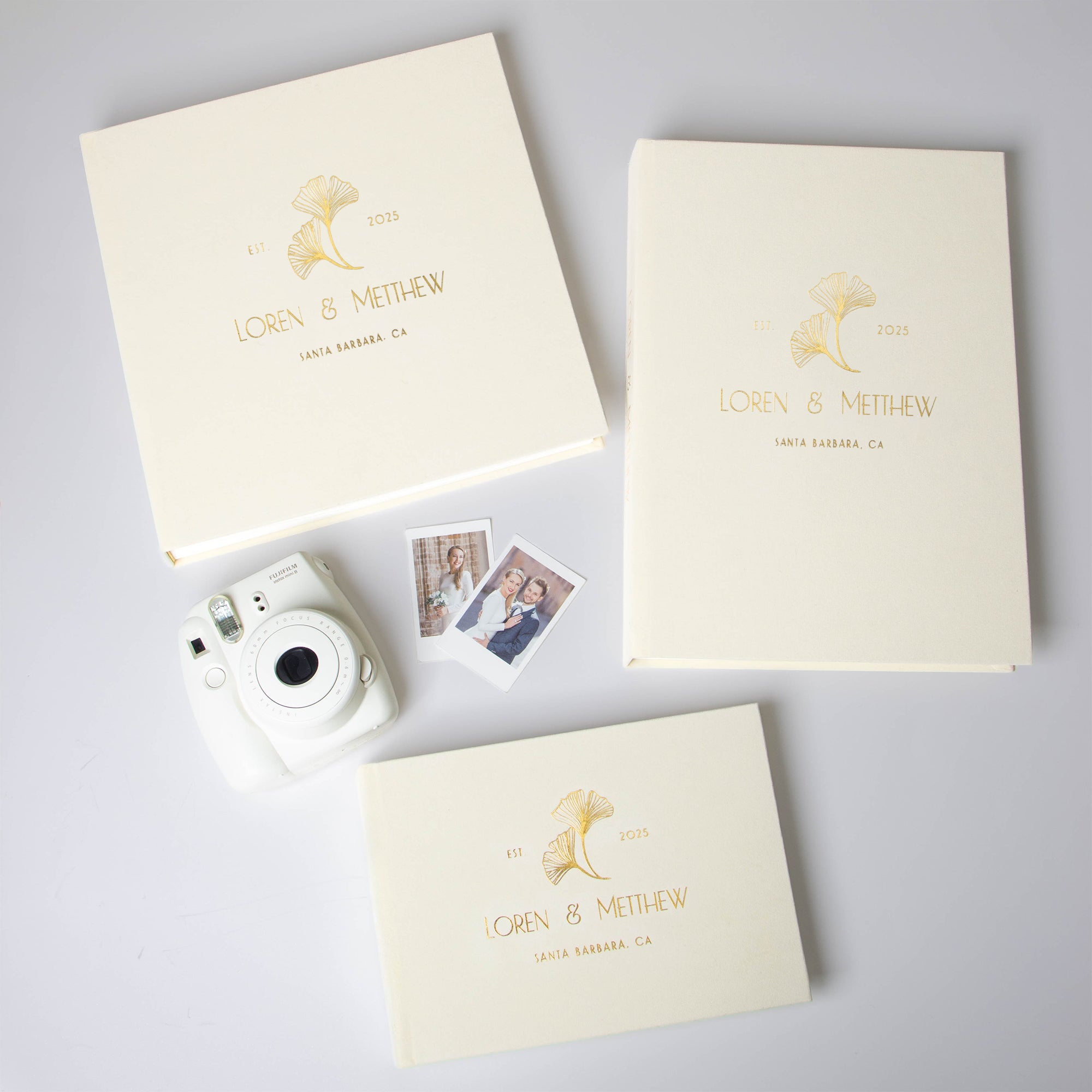 Ivory + Real Gold | Guest Book