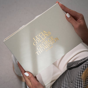 Silky White + Real Gold | Guest Book