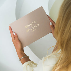 Sand + Real Gold | Guest Book
