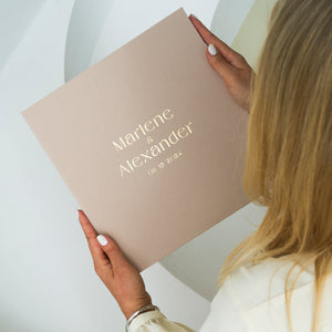 Sand + Real Gold | Guest Book