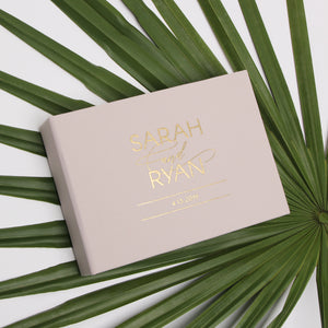 Cream + Real Gold  | Guest Book